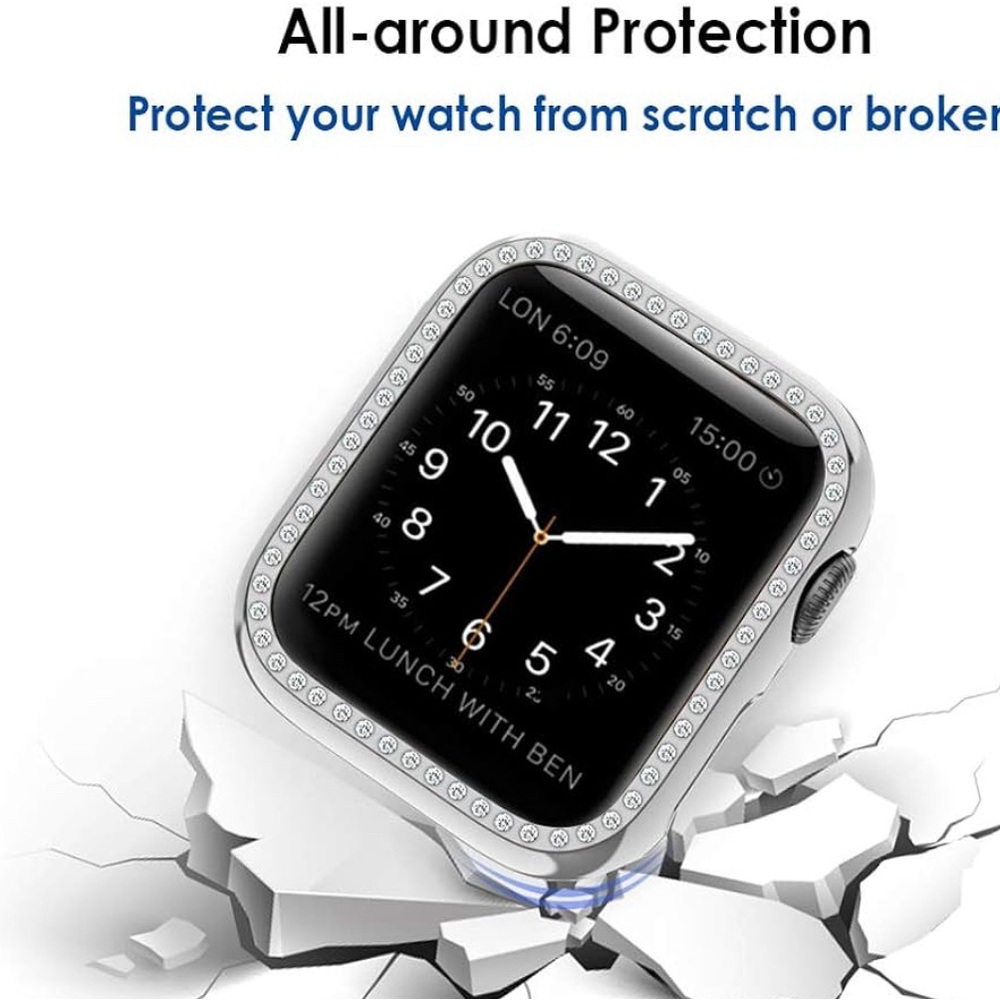 FASHION 💎 2 Piece design Apple watch Band and Face frame ( NEW )🆕 SET🎁🎉 - Picture 6 of 6